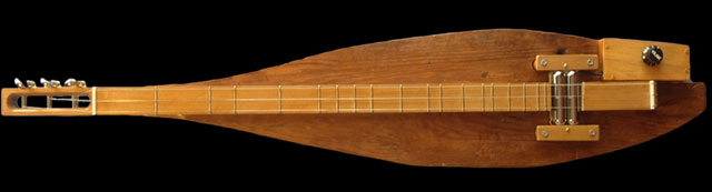 an electric dulcimer made of cypress, my own build